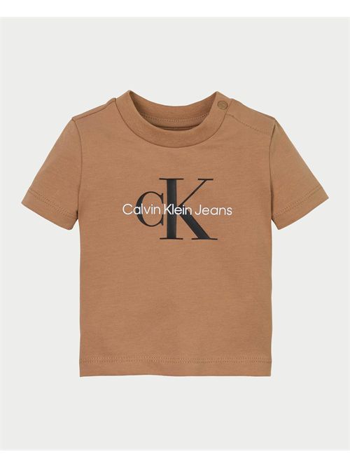 T-shirt neonato con logo Calvin Klein CALVIN KLEIN | IN0IN00001GU1